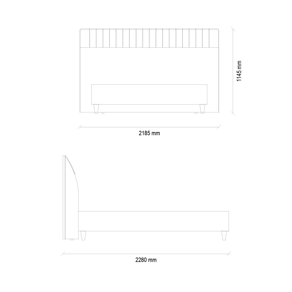 Основание с ящиком 180x200 ENZA HOME BASEL EH59557