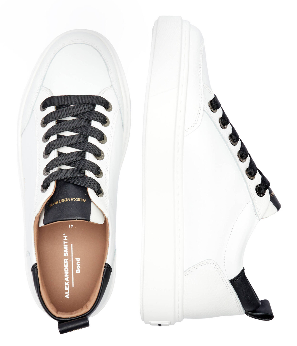 Кожаные кроссовки bond man Alexander Smith - белый(ASBABDM3301)