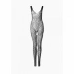 Боди-комбинезон черный с разрезами на бедрах (Impulse) (S-L)