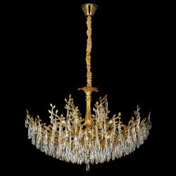 Citilux RITZ CL310122 Люстра хрустальная подвесная Золото