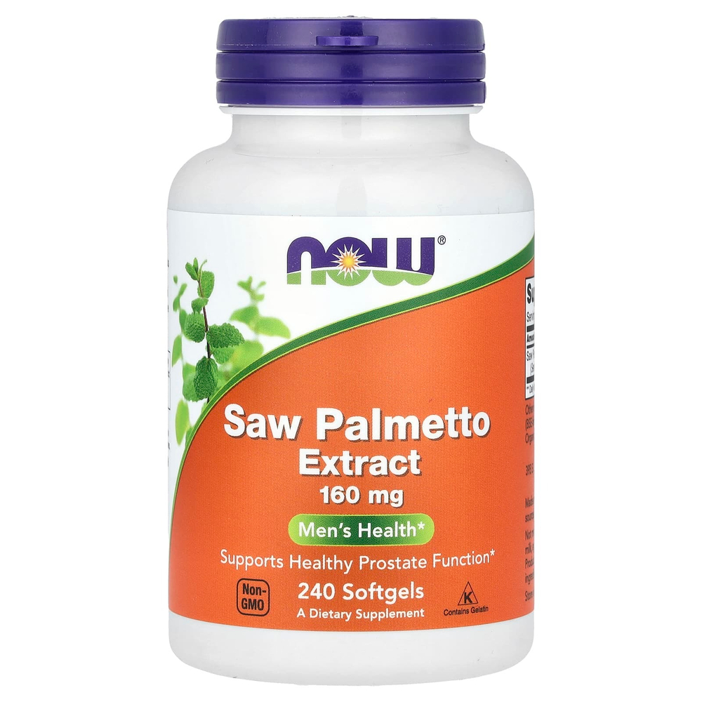 NOW Foods, Экстракт серенои, для мужского здоровья, 160 мг, 240 мягких таблеток