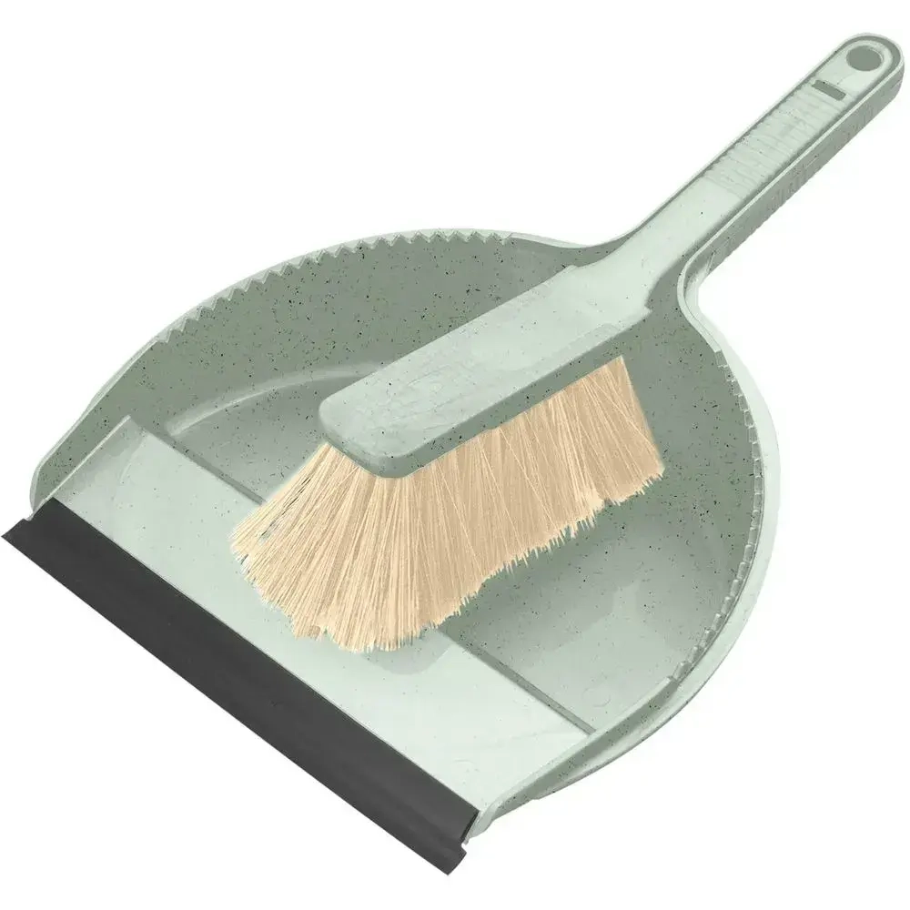 Комплект щетка-сметка Greenland с квадратным совком (зеленый флэк) (комплект 8 шт)