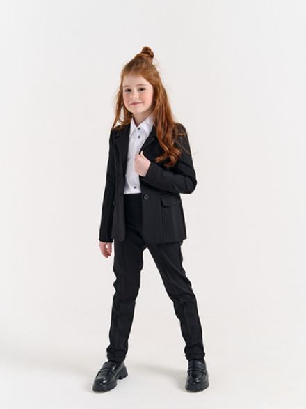 Жакет для девочки "Черный" 7+