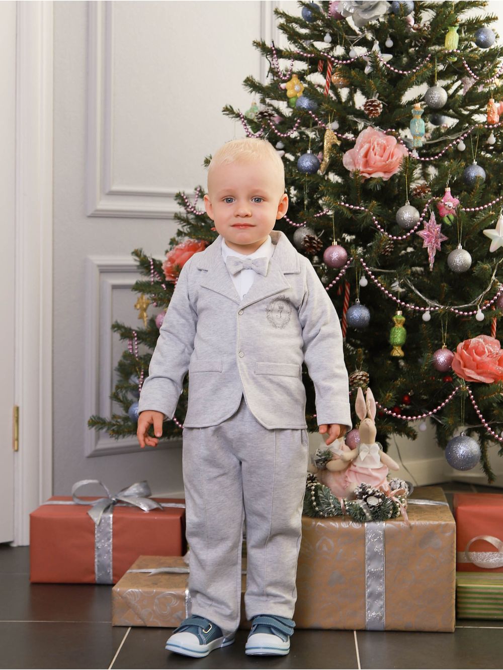 Костюм церемония серый