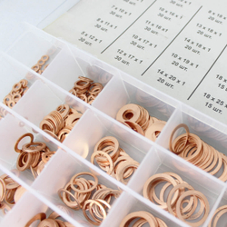 WDK-214069 Набор медных шайб, 580 шт.