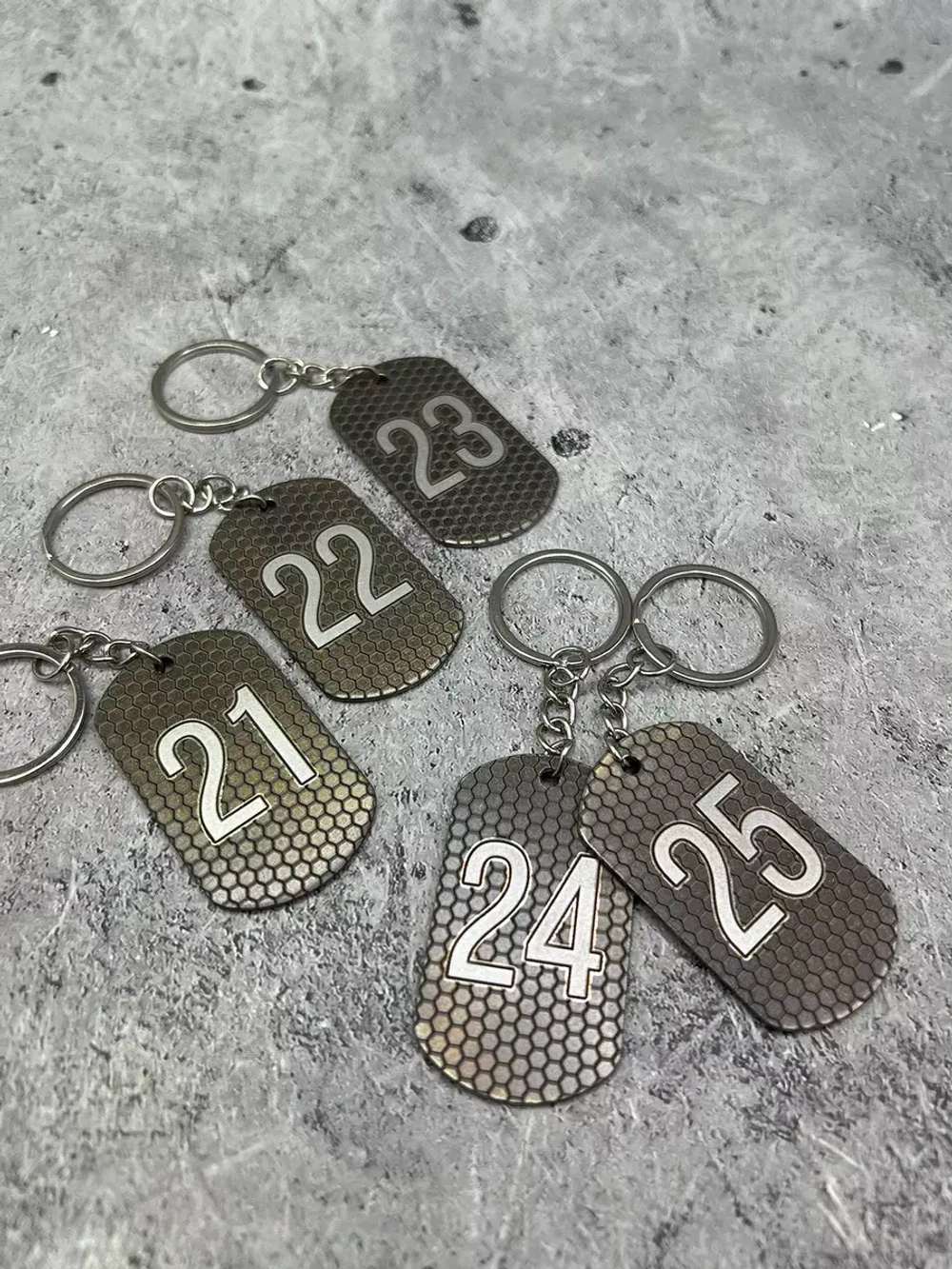 Номерки на ключи металлические 21-25