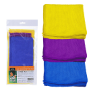 47917 Салфетка из микрофибры в наборе (2 шт-25х25см, 1 шт- 30х30 см) "Li-Sa"  (европодвес)