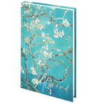 Блокнот А5 (134х206 мм), 80 л., твёрдый, клетка, фольга, STAFF, "Ван Гог", 114427