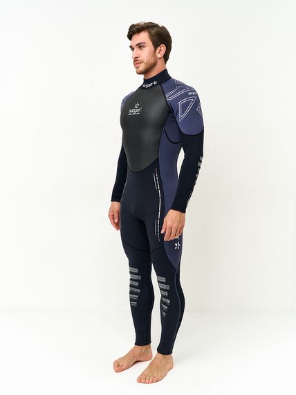 Гидрокостюм Sargan Nero 2.0 Long men 2 мм черный/темно-синий