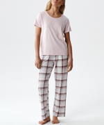 Женская пижама Atlantic, 1 шт. в уп.,модал, пудровая, NLP-513