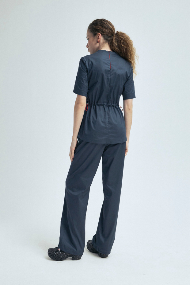 Брюки свободные медицинские женские Йошо, ртуть хлопок