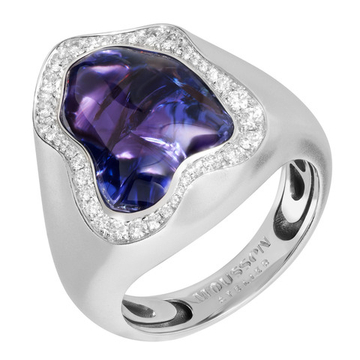 Кольцо с Танзанитом и Бриллиантами, R0033-34/1