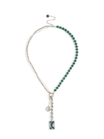 Колье "Malachite color sun" Gold