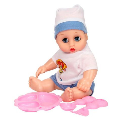 Пупс функциональный с аксесс., коробка 858-P14