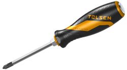TOLSEN (TT20121) Отвертка крестовая "Gripro", Phillips №1, 75 мм, силовая