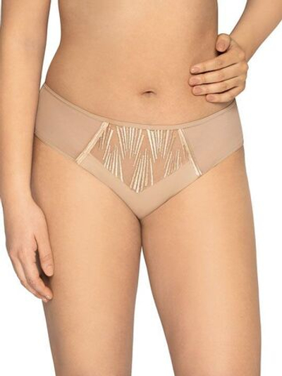 Трусики-слипы с эффектной вышивкой (Размер: M) (Цвет: телесный)