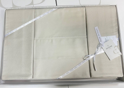 Постельное белье 2 спальное евро Dondi Brando Ostrica светло-бежевое