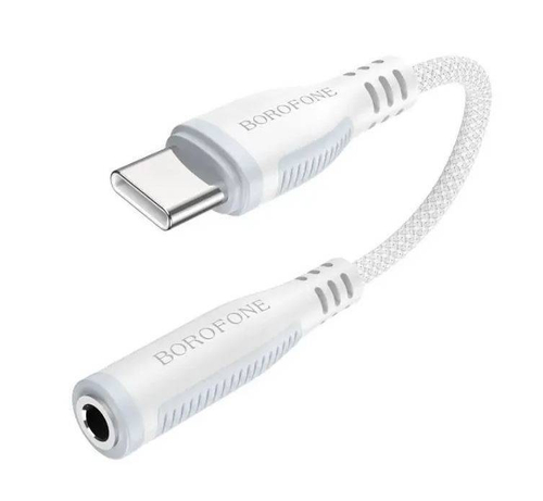 Аудио-переходник Borofone BV17 Converter USB-C - Jack 3.5mm Белый (White)