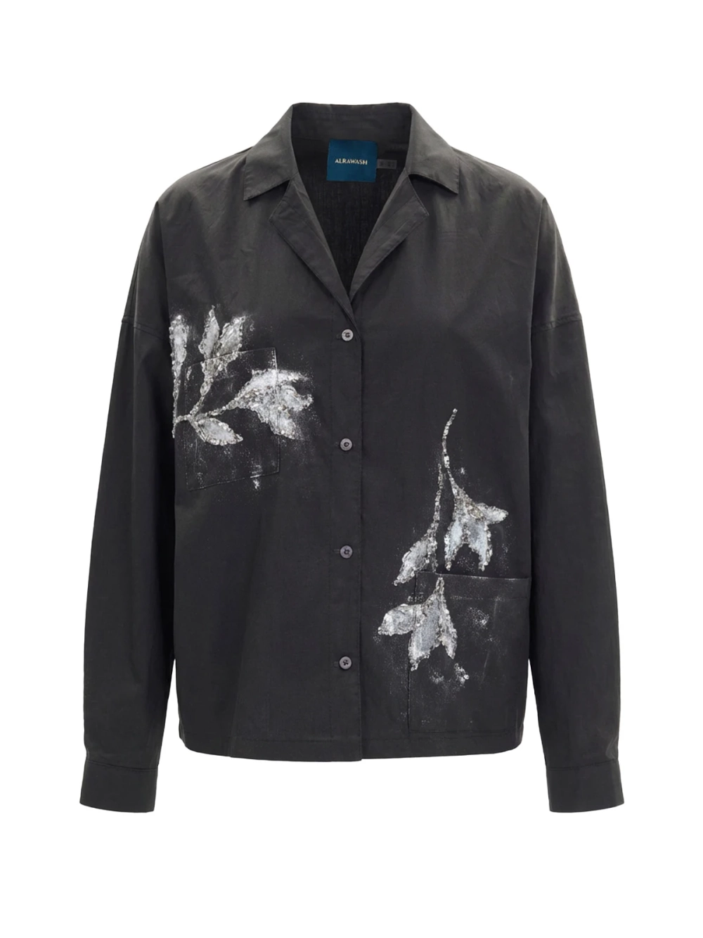 Рубашка FLOWER DROPS, черный