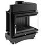 Каминная топка Kratki Oliwia/L/BS (угловое стекло слева) чугун