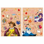 Листы-вкладыши для портфолио ШКОЛЬНИКА, 30 разделов, 32 листа, "Великие имена", ЮНЛАНДИЯ, 116370