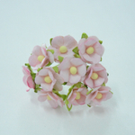 Цветок круглый бумажный мелкий, цвет в ассортименте