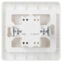 Выключатель Intro Style 7-102-01 с подсветкой, 10А-250В, IP20, СУ, белый | Intro