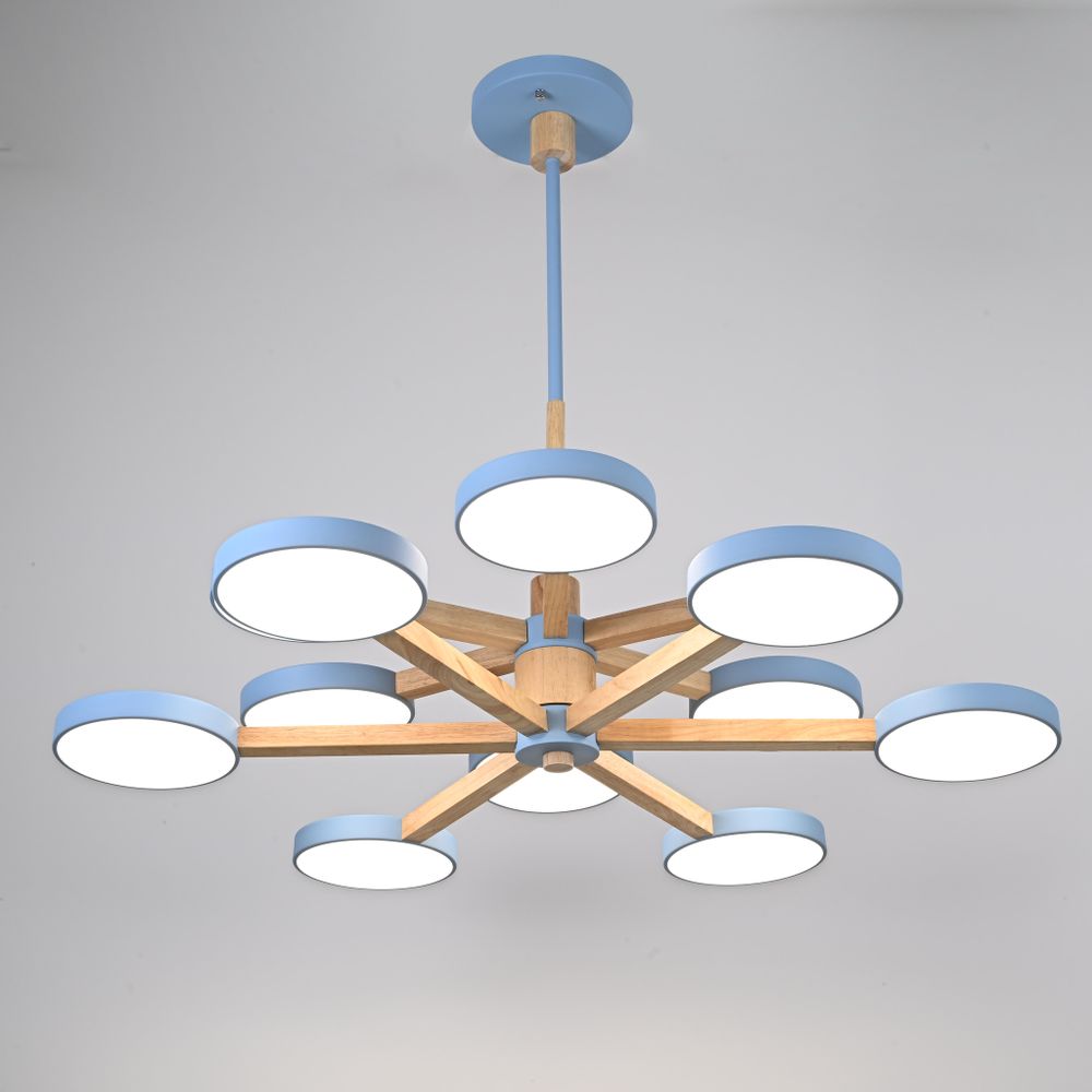 Люстра на штанге TURNA DBL L12 Blue