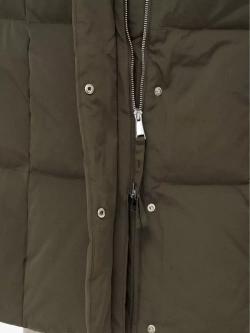 Пуховик длинный с капюшоном, хаки, SilverFox
