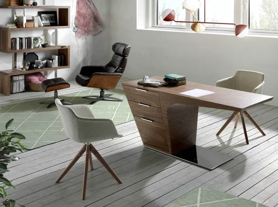 Оттоманка Angel Cerda A928 черная кожа