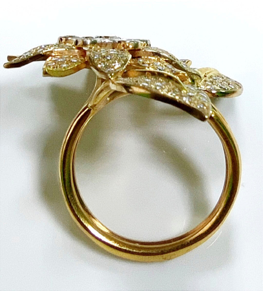 Кольцо из золота 750 пробы с бриллиантами