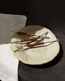 ZARA HOME НАБОР ВИЛОК ДЛЯ ОМАРОВ (НАБОР ИЗ 4 ПРЕДМЕТОВ), КОРИЧНЕВЫЙ