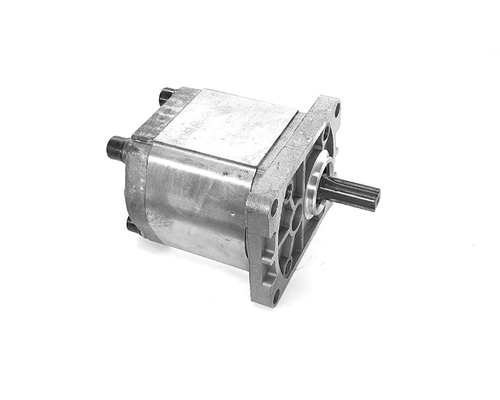 Гидравлический насос (шестеренчатый) левый CBN-314 (шлицевой привод, с площадкой, выходы под 90°)