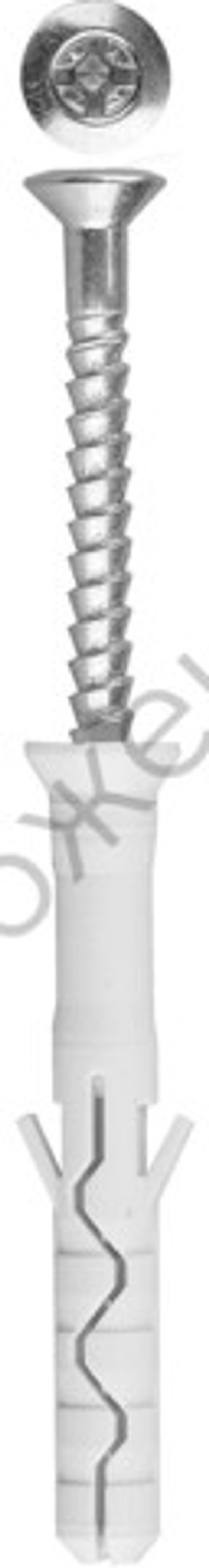 ЗУБР 8 x 80 мм, потайный бортик, дюбель-гвоздь нейлоновый, 50 шт, Профессионал (4-301375-08-080)