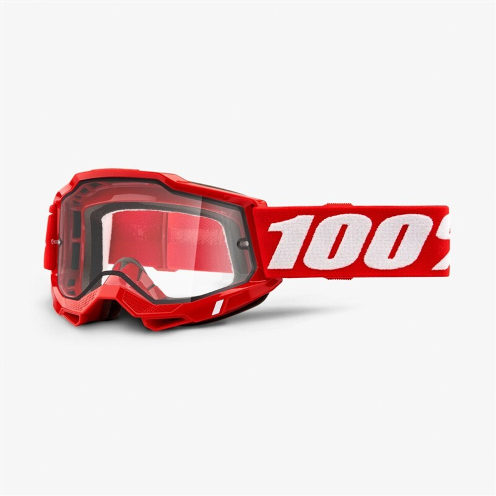 Очки 100% Accuri 2 Enduro Goggle Red / Clear Dual Lens (50221-501-03)