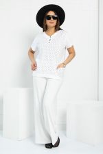 Блуза Ваниль (белая) Б12853-20М LT Collection