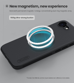 Чехол от Nillkin c поддержкой MagSafe для iPhone 16e, серия Super Frosted Shield Pro Magnetic Case