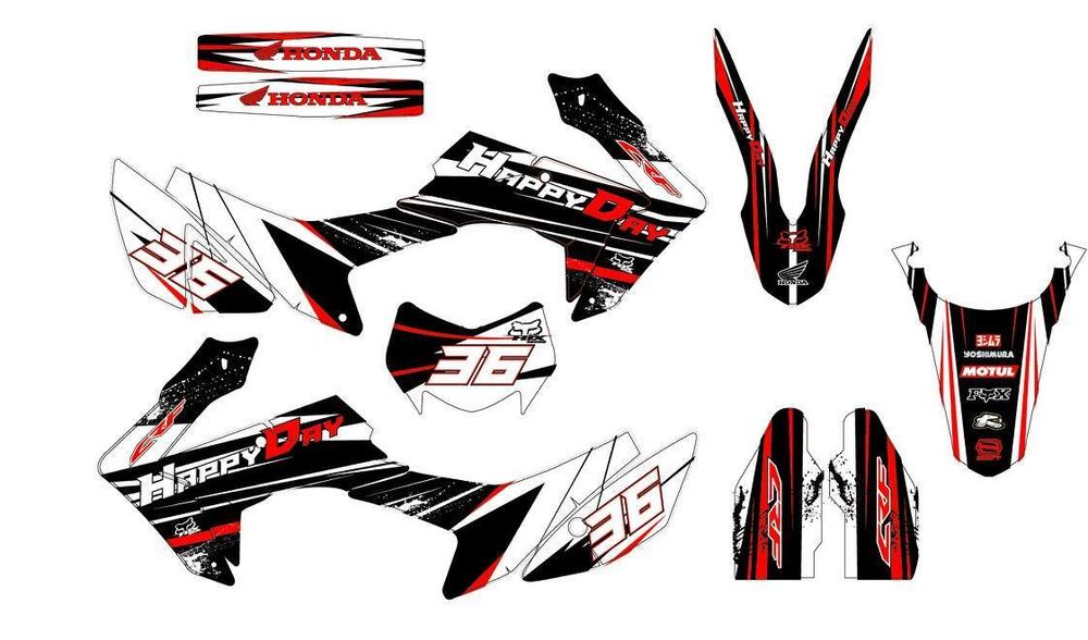 Graphic decal set, Sticker kit, for Honda CRF250L-M 2012-2020
