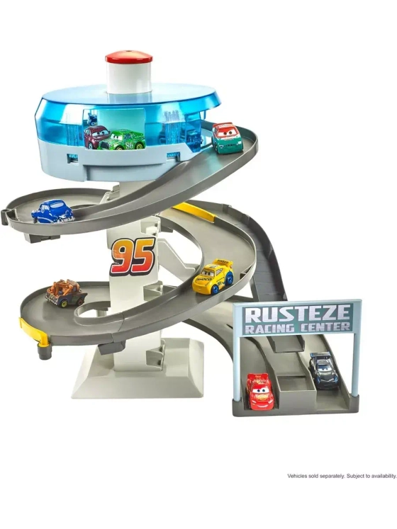 Набор Тачки машинка Маквин Мини-гонщики Вращающиеся гонки