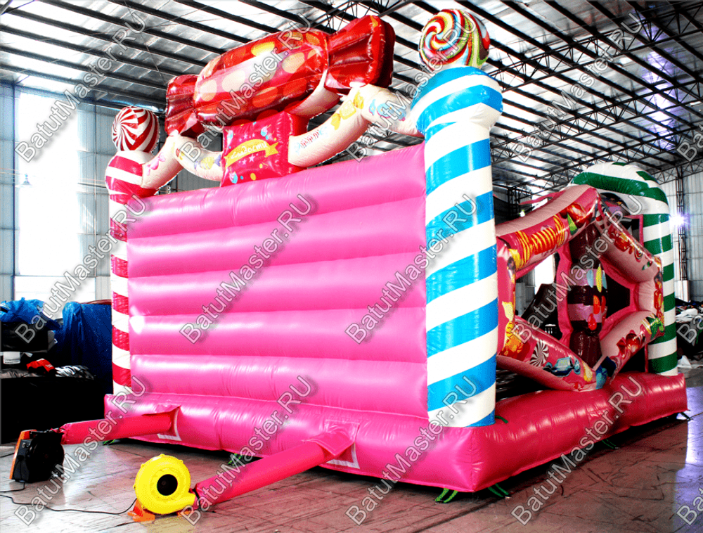 Коммерческий надувной батут "Конфета" 5*5*4.5 м