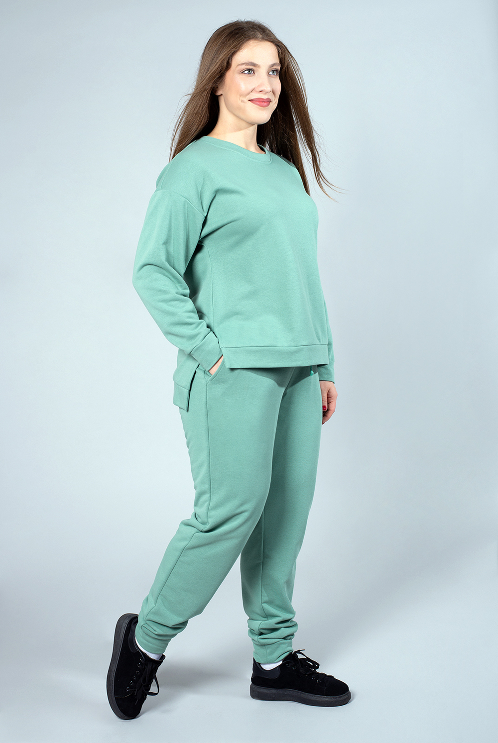 Костюм женский 3010АПА, шалфей #58Ш223010АПА