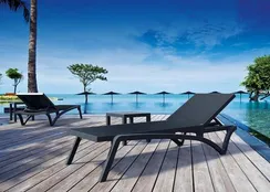Шезлонг Pacific черный