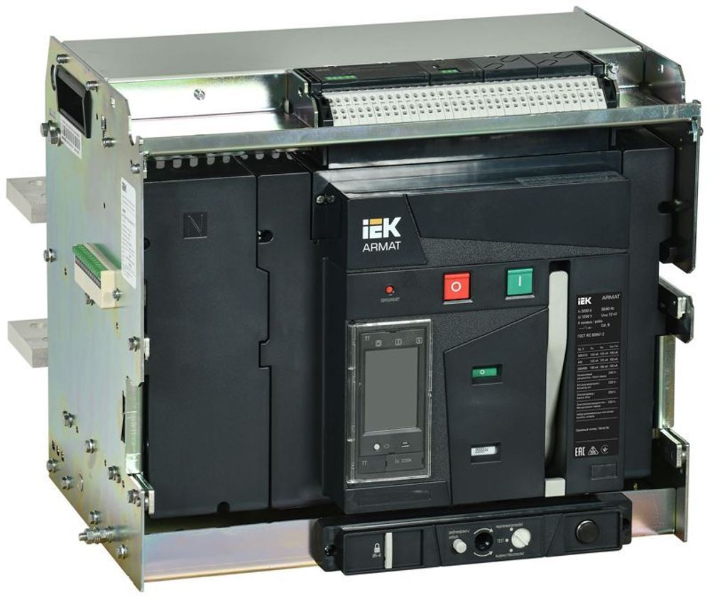 Выключатель автоматический воздушный 4п F 3200А 125кА TT выдвиж. с комплектом аксессуаров ARMAT IEK AR-ACB-4VF-125-3200A-TTCF Выключатель автоматический воздушный 4п F 3200А 125кА TT выдвиж. с комплектом аксессуаров ARMAT IEK AR-ACB-4VF-125-3200A-TTCF
