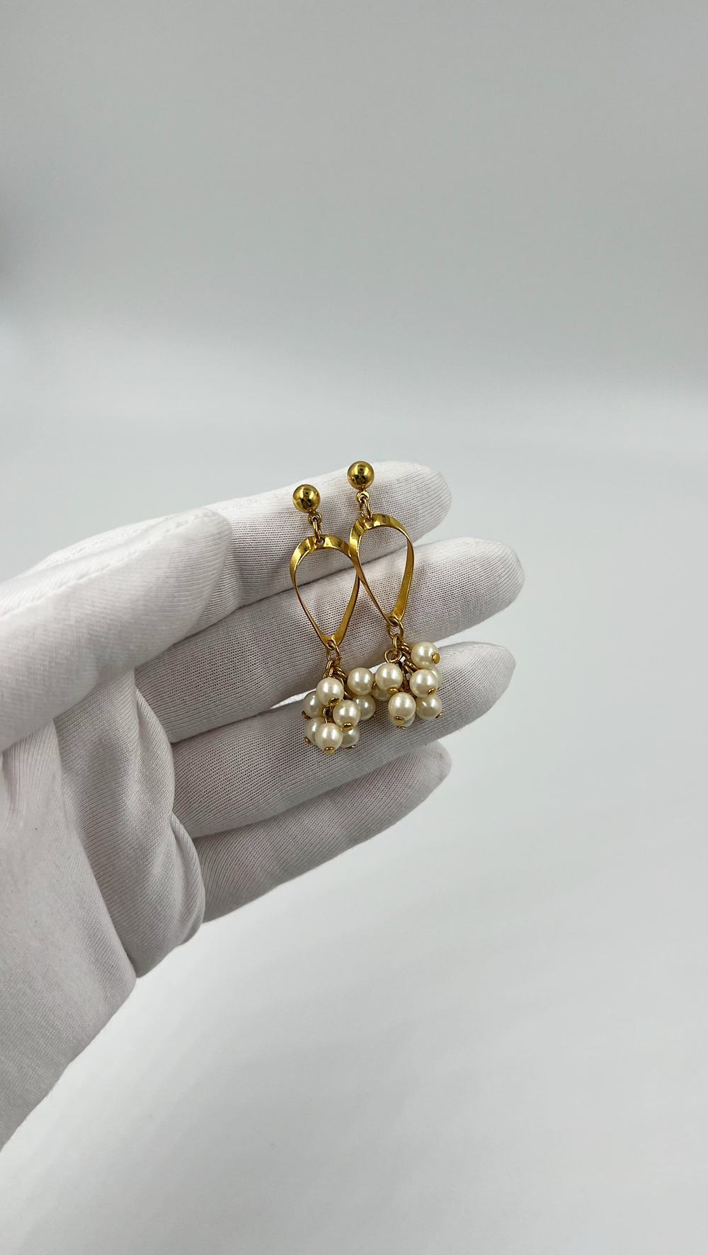 Серьги жемчужные с подвесками