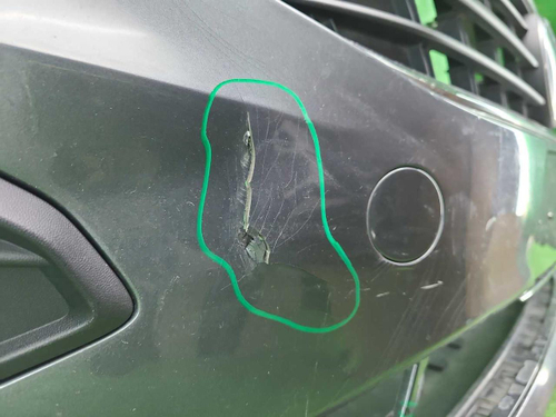 Бампер передний VW Polo 6 (2020-2022) (В сборе)