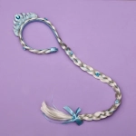 Ободок карнавальный с косичкой «Снежная королева»