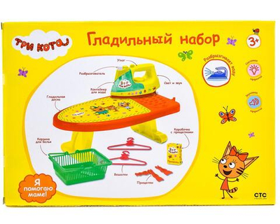 Гладильный набор Три кота на бат., свет/звук коробка B1411292-R2 (Играем вместе)