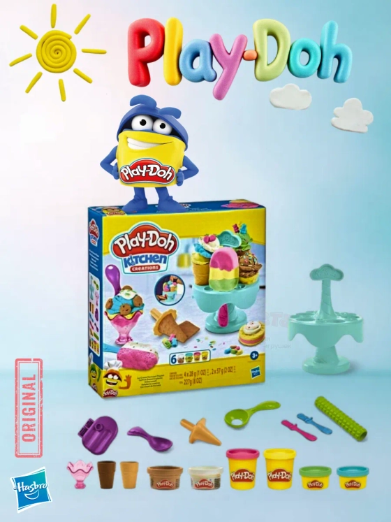Игровой набор Play-Doh Плей До Мастерская Мороженого E5332