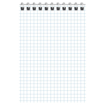 Блокнот А6 40л. клетка, на гребне "Монохром" (BG)