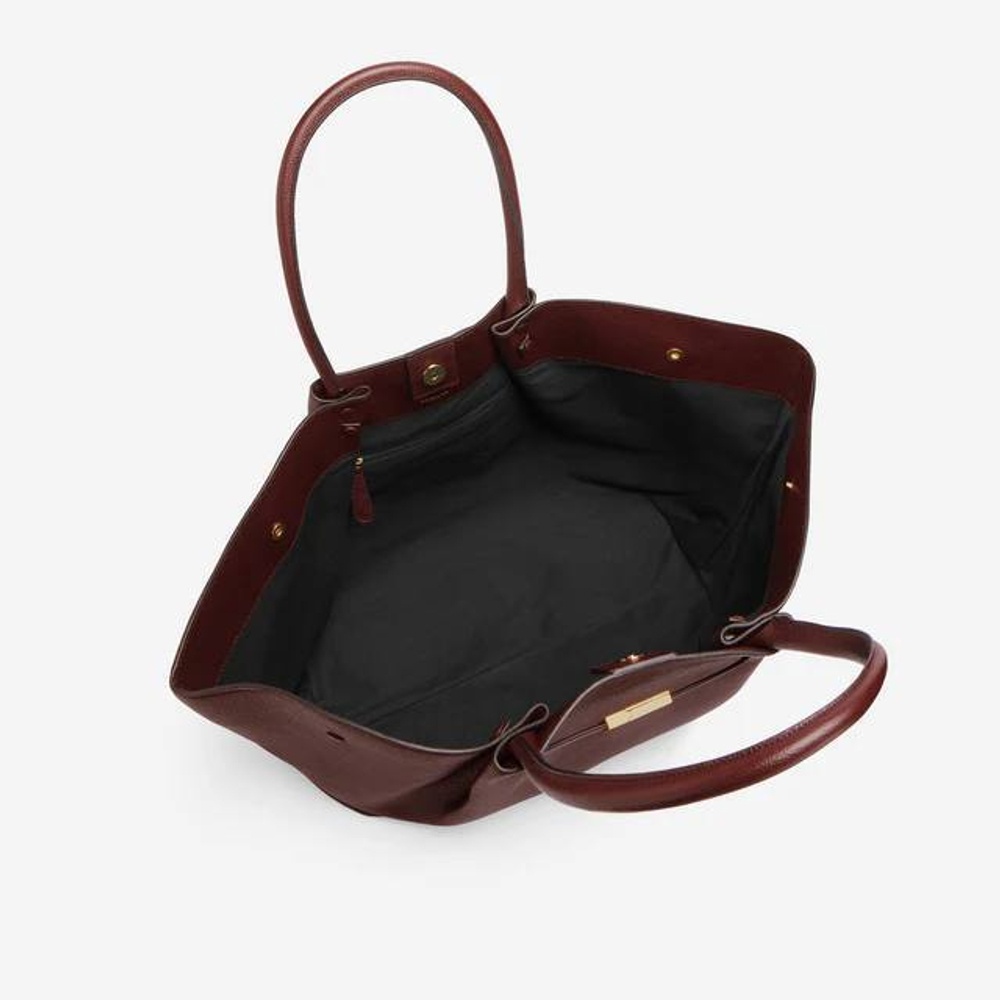 Сумка DeMellier The New York Burgundy Small Grain